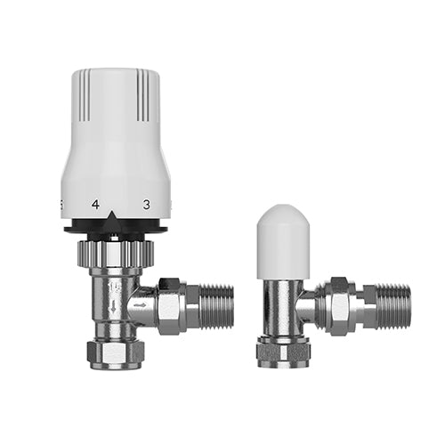 Pro Classic Angled TRV with Lockshield 15mm