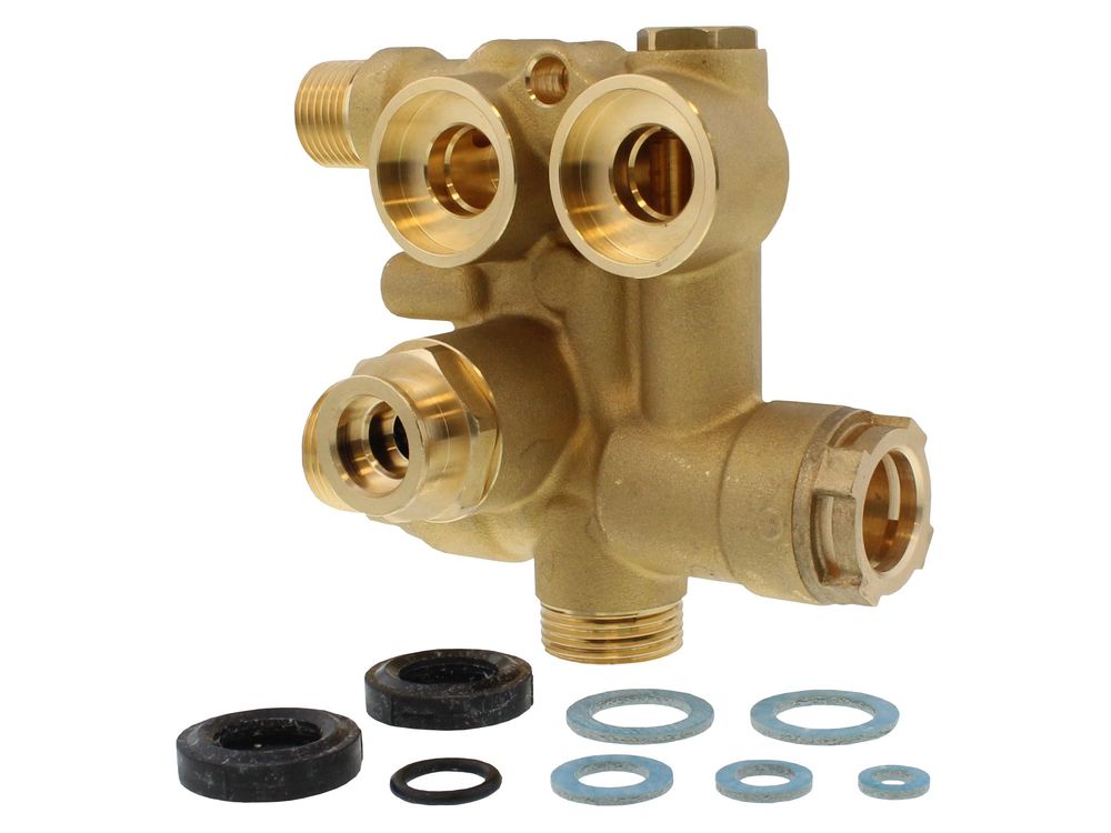 BAXI 7224765 HYD INLET WITH BYPASS 3 Way Valve Assembly