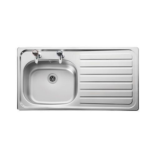 Lexin SBSD 2th 950x508mm Right Hand Sink - Waste Sold Separately