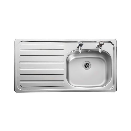 Lexin SBSD 2th 950x508mm Left Hand Sink - Waste Sold Separately
