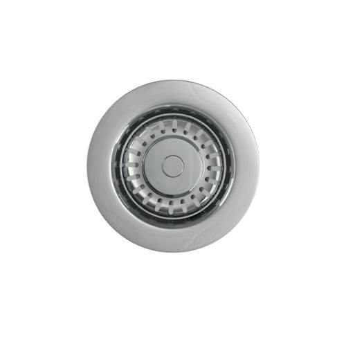 Top Fix Basket Strainer Kitchen Sink Waste Polished Steel