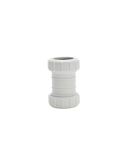 UNI white comp waste - str conn 32mm