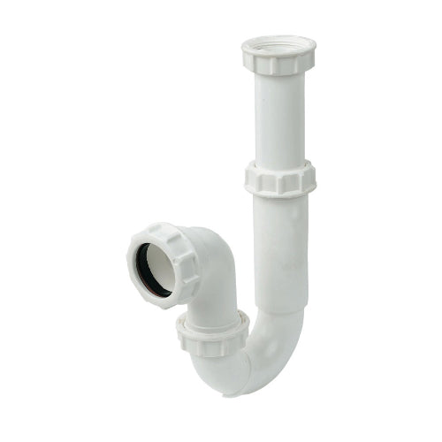 Floplast white telescopic P trap 76mm seal x 40mm TP47T