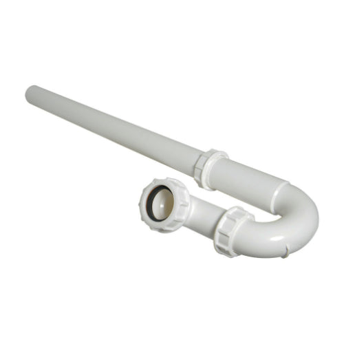 Floplast white washing machine trap with 600mm standpipe 40mm TW471