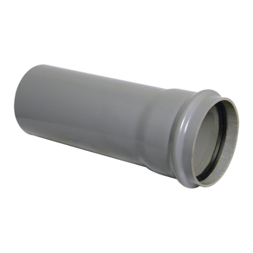 Floplast 110mm single socket soil pipe 3m grey SP3