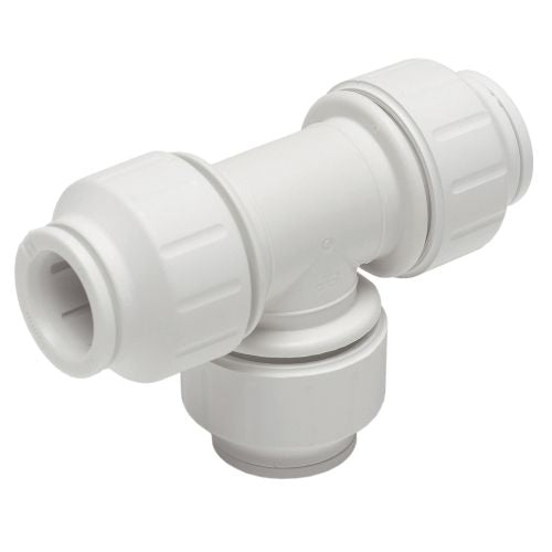 JG Speedfit white equal tee 15mm
