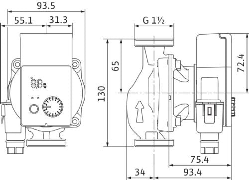Wilo Yonos Pico 25/1-6-130-(ROW)