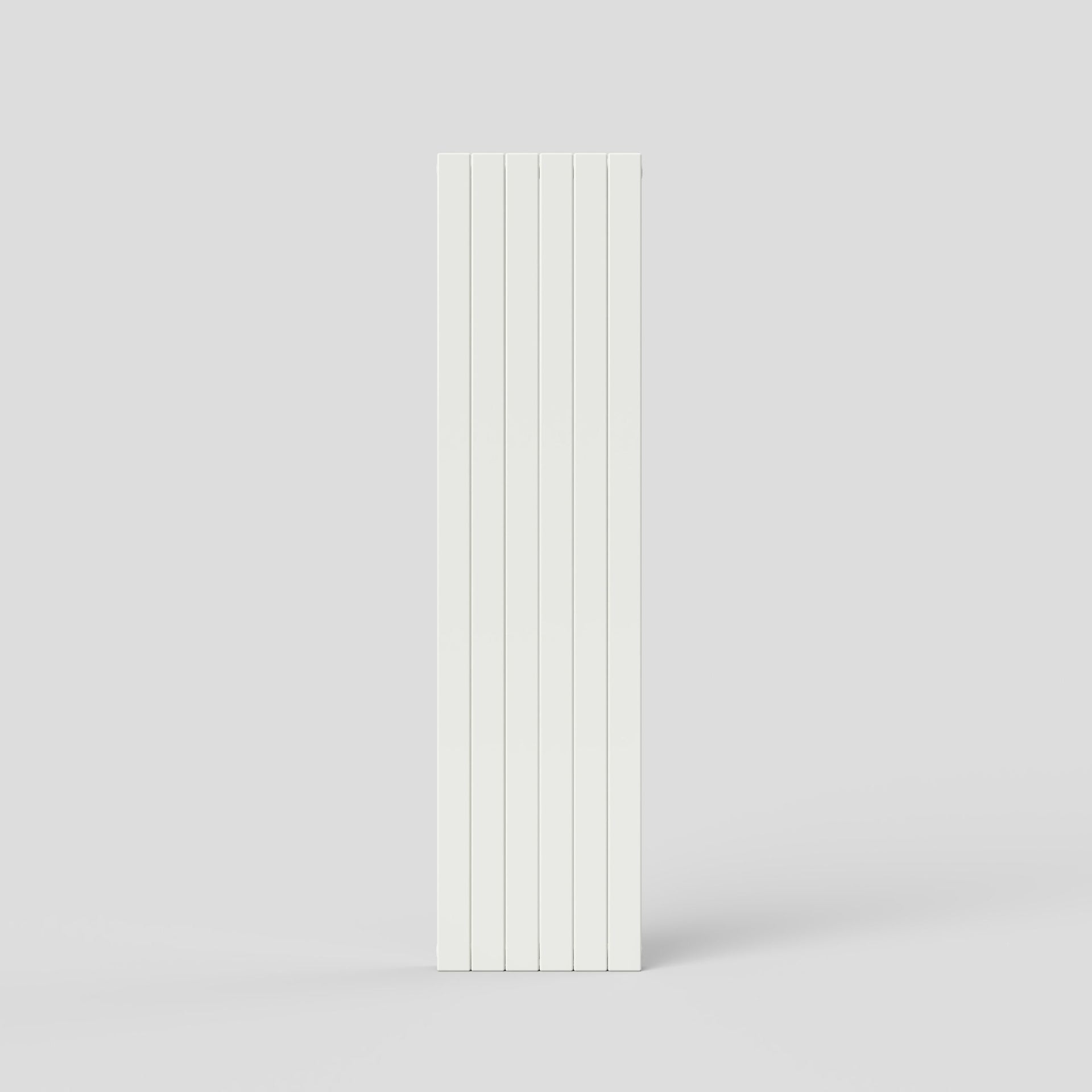 Slat 1800 H X 444 W Double Flat Panel White Vertical Radiator