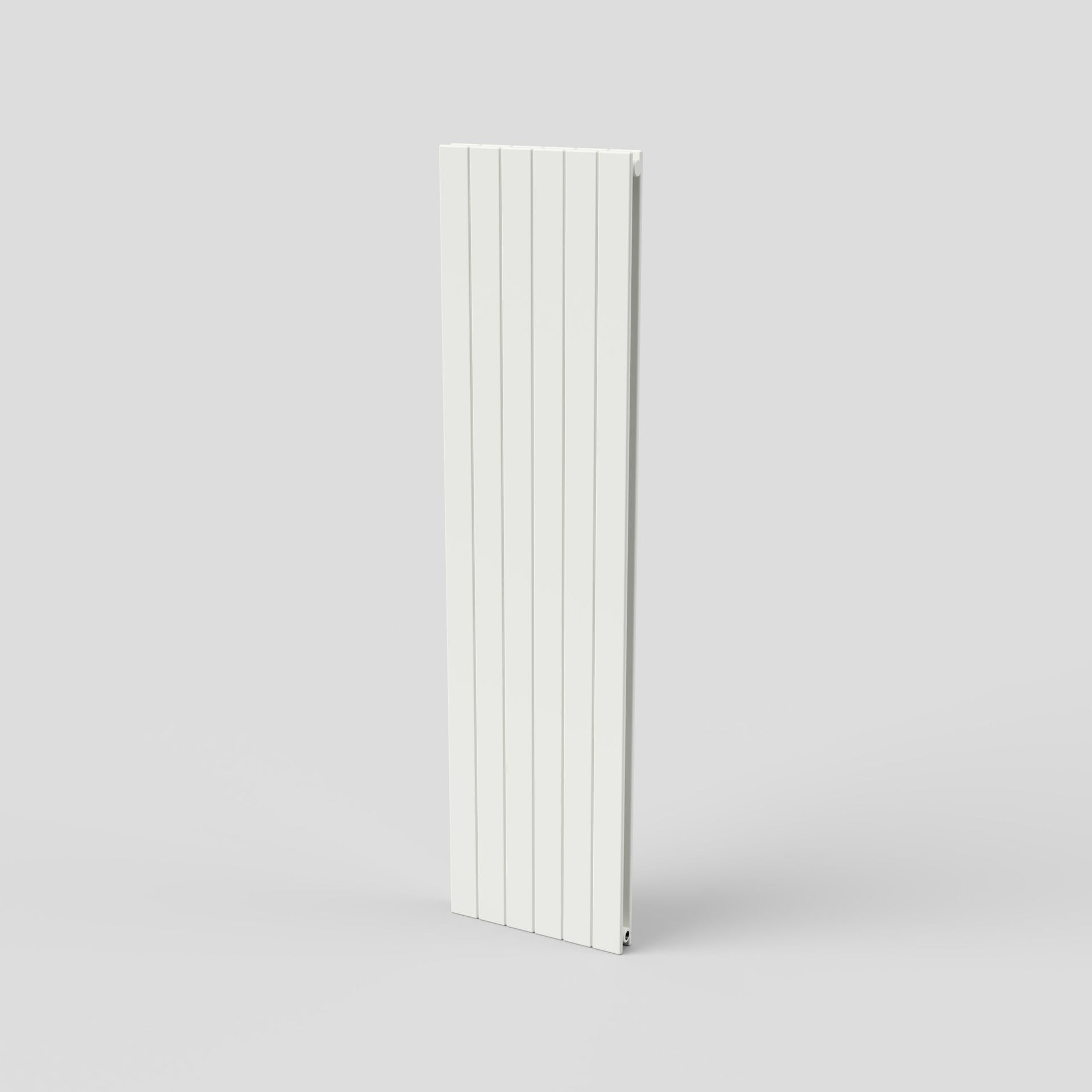 Slat 1800 H X 444 W Double Flat Panel White Vertical Radiator