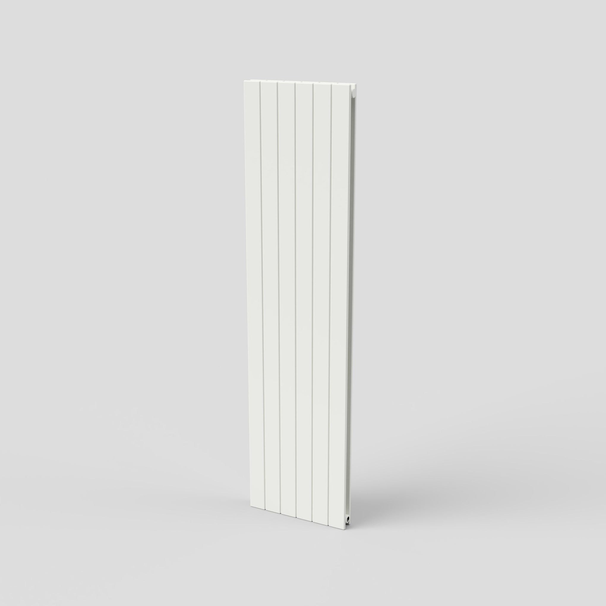 Slat 1800 H X 444 W Double Flat Panel White Vertical Radiator