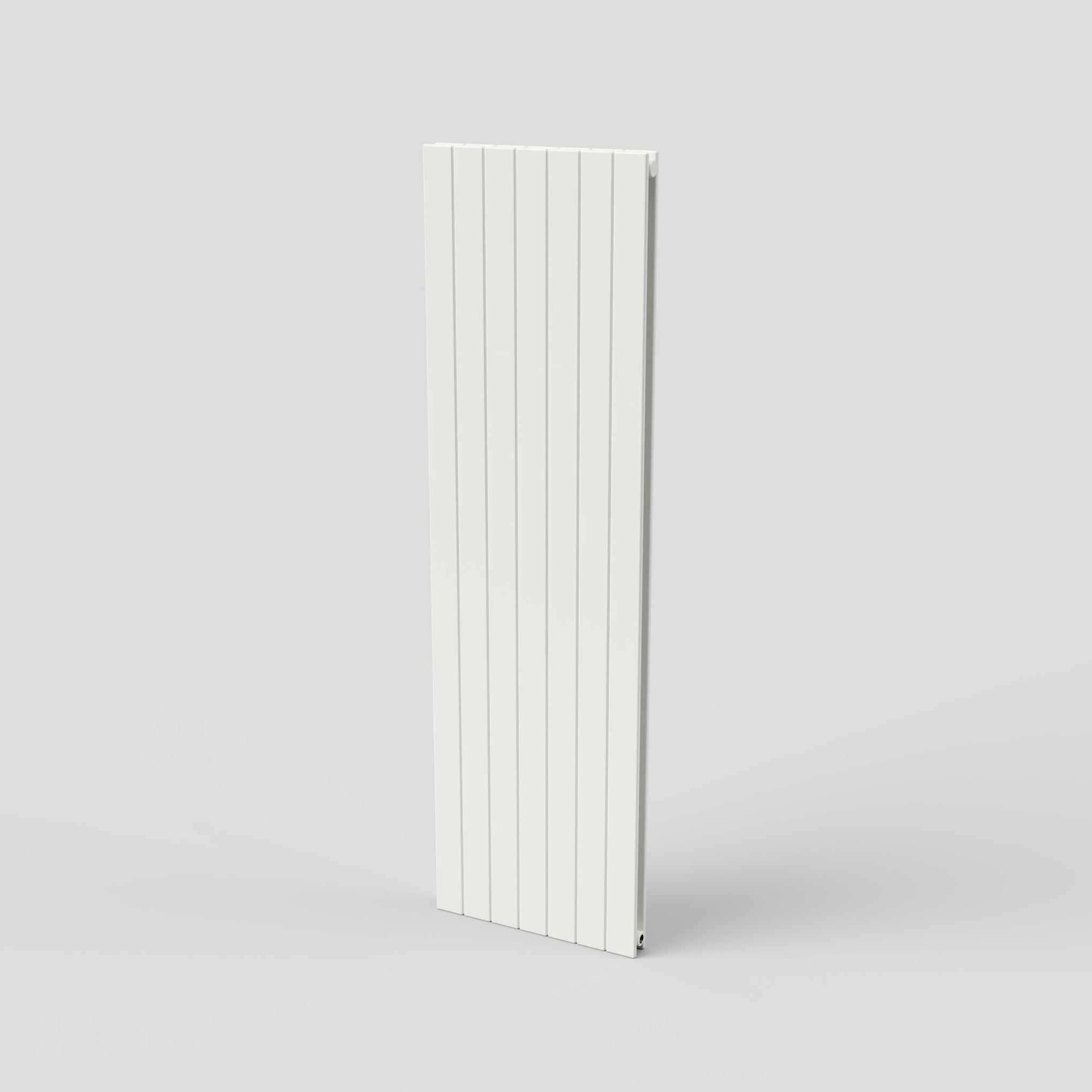 Slat 1800 H X 520 W Double Flat Panel White Vertical Radiator