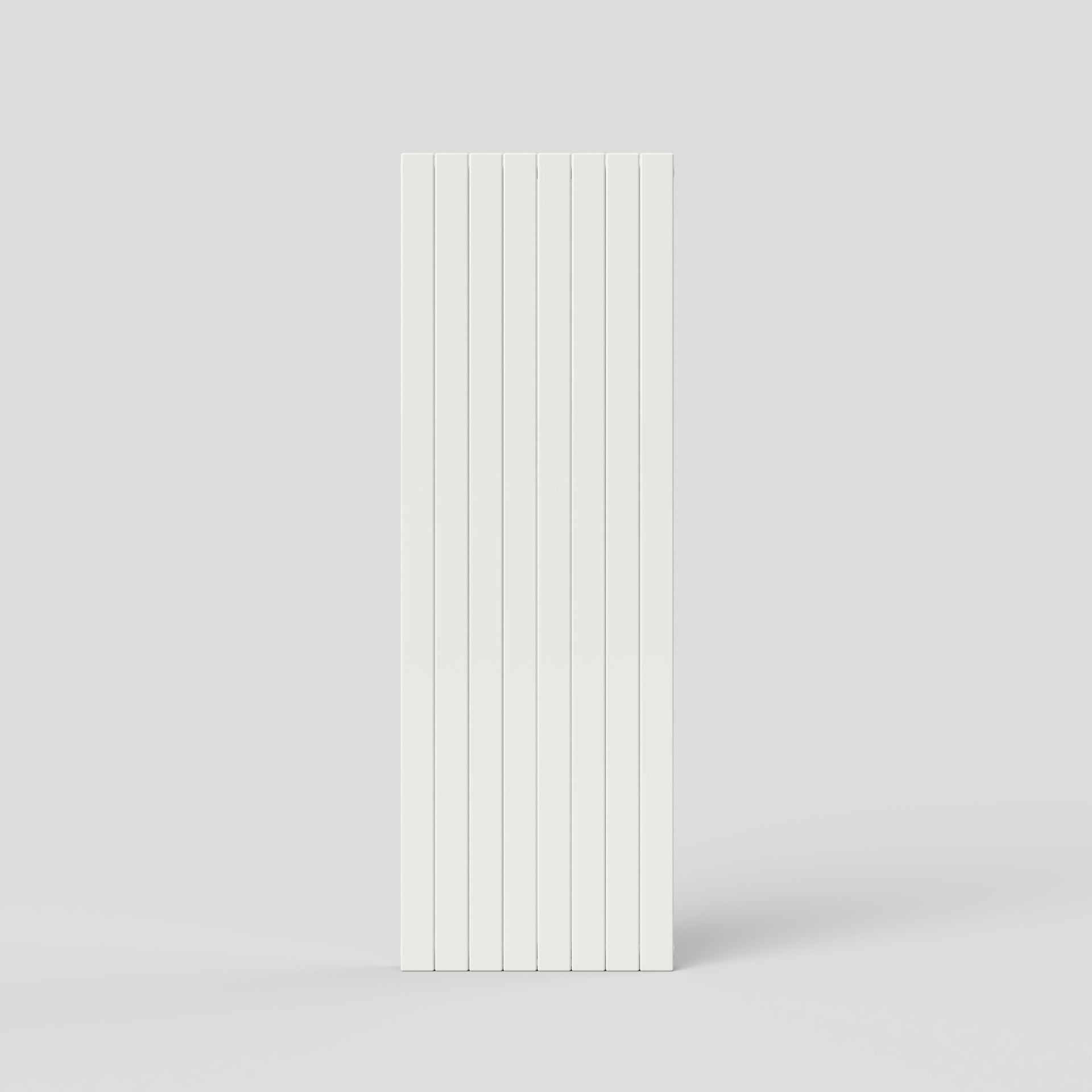 Slat 1800 H X 590 W Double Flat Panel White Vertical Radiator