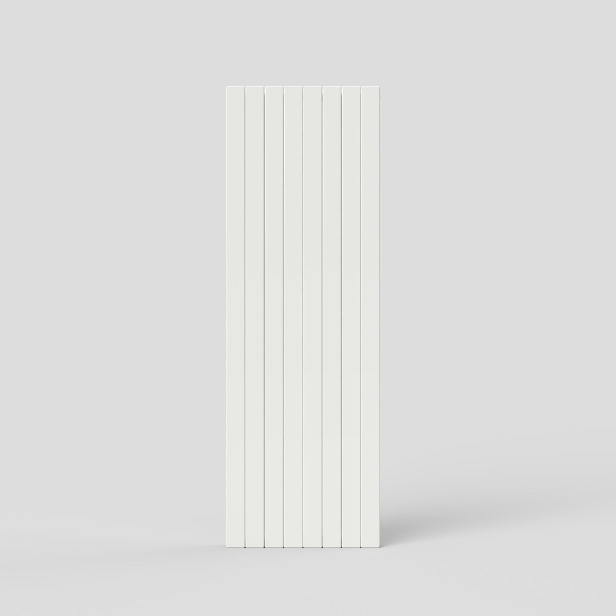Slat 1800 H X 590 W Double Flat Panel White Vertical Radiator